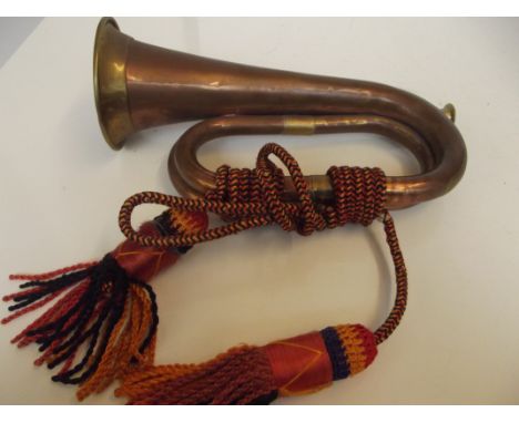 Brass military bugle
