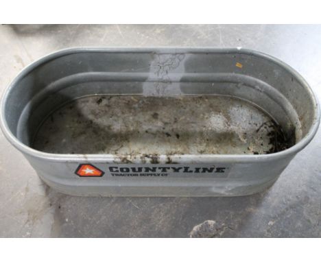 A County Line galvanised trough 