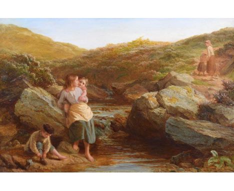 Edward Holmes (British 1841-1891) "A Day on the Moors" Unsigned, titled on gallery label - 'The Barn Gallery, Worcester' vers