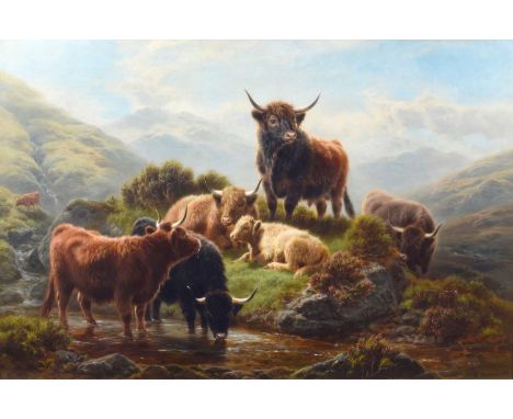 William Watson (British 1831-1921) "Up Glen Goil, West Highland" Signed and dated 1892, titled on verso, oil on canvas.59.5cm