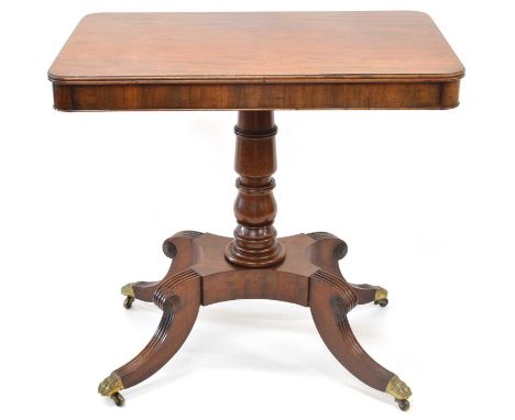 Regency Mahogany Occasional Table Early 19th century regency mahogany occasional table, rectangular top with a single drawer 