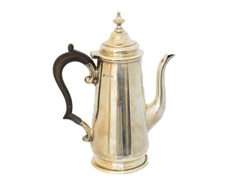 An Edward VII silver chocolate pot, An Edward VII silver chocolate pot, Barker Brothers, Chester, 1908, height 20.7cm, gross 