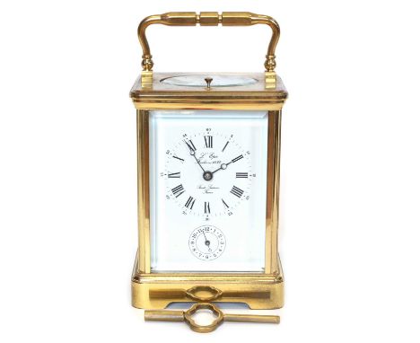 L 'Epee Carriage Clock Early 20th century repeating carriage clock by L 'Epee Saint Luxanne, France, lever platform escapemen