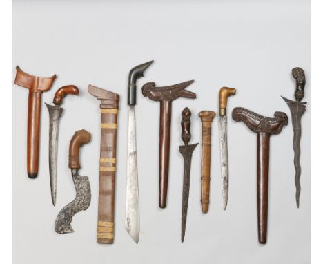 Indonesia, a collection of six various swords and krisses. various sizes [6]