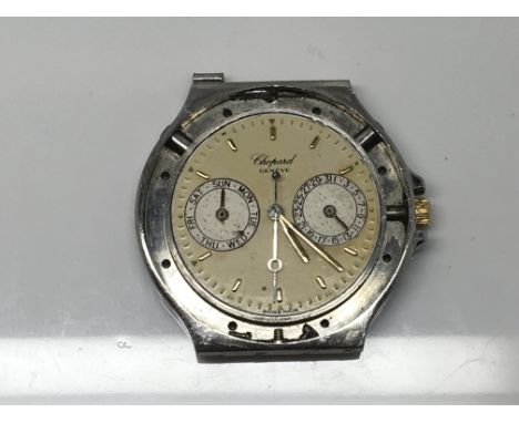 A Chopard Geneve Gents Watch with day and date subsidiary dials for restoration. Postage to the U.K. is Â£12.