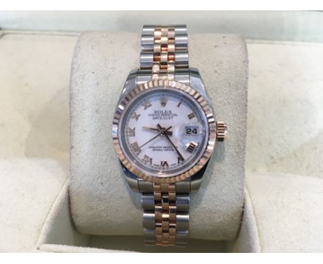 A quality ladies Rolex datejust Superlative Chronometer, this exceptional watch bi metal stainless steel and 18ct rose gold. 