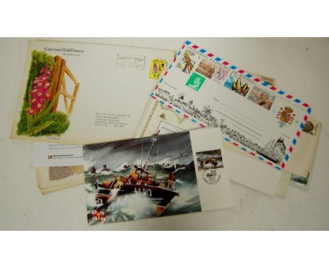 Mixed lot of stamps and first day covers to include; 1972 silver wedding examples 