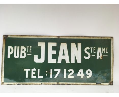 A French enamel street sign.Approx 40x90cm