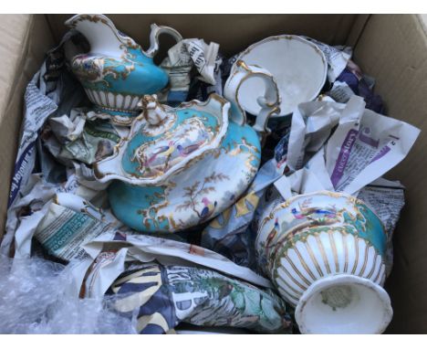 A Copeland tea service- some pieces A/F