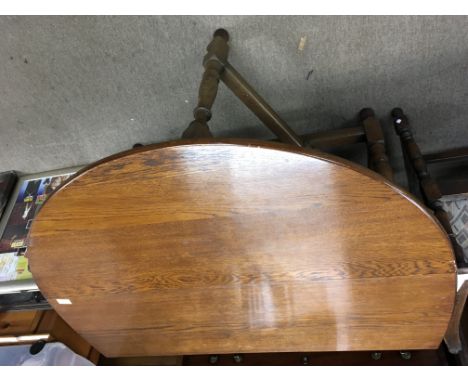 A gate leg dining table