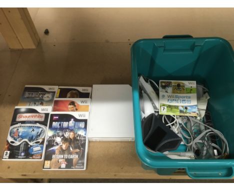 A Nintendo Wii console, games and accessories.