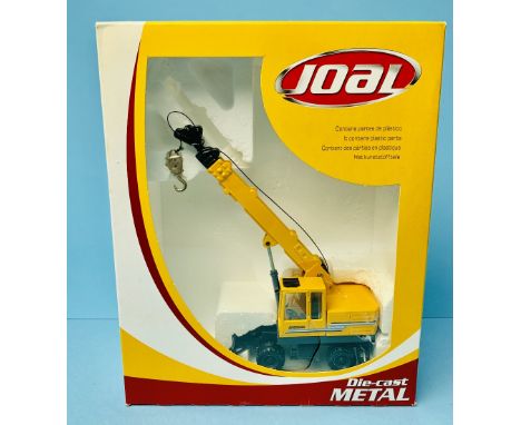 Joal Die-Cast 1/50 Scale No.236 Akerman Livery Telescopic Crane Yellow / Black Boxed