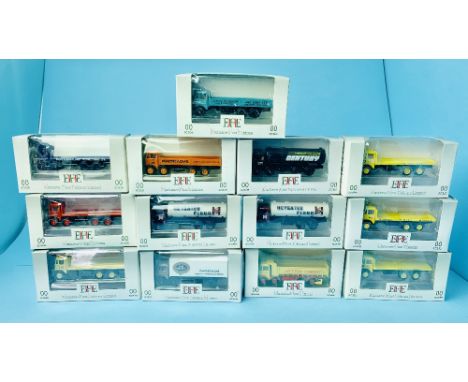 13x EFE Commercial 1/76 Scale Diecast Trucks / Lorry All Boxed