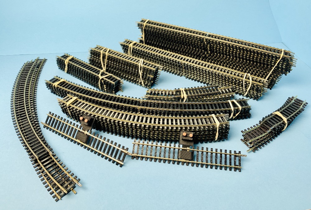 Large Lot of Hornby OO Gauge Nickel Silver Train Track