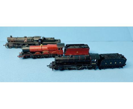 3x OO Gauge Steam Locomotives including 1x Hornby Hogwarts Express &amp; 2x Bachmann Steam Locos All Unboxed