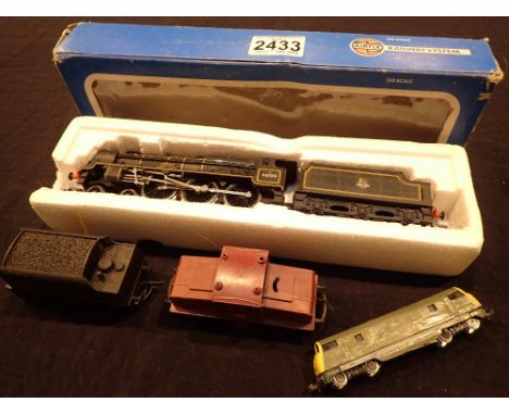 Boxed Airfix Royal Scot BR Livery West German Trix N Gauge diesel engine with another engine and a tender 