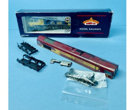Bachmann OO Gauge Class 66 Spare Parts including an EWS Body, Wheels &amp; Axles and 2x Bogie Frames