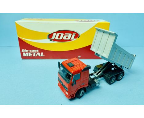 Joal Die-Cast 1/50 Scale Volvo FH-12 420 Dump Truck Red / Silver / Black Boxed