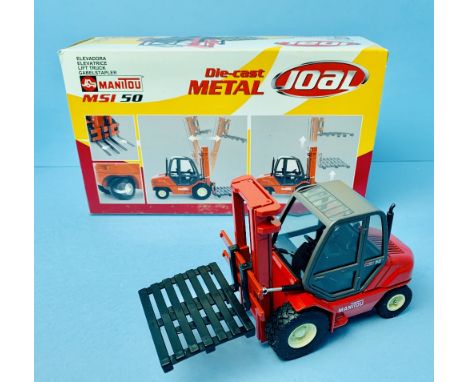 Joal Die-Cast 1/25 Scale No.200 Manitou MSI 50 Fork Lift Red / Grey Boxed