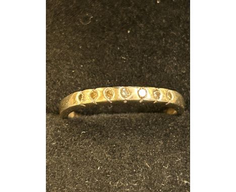 9ct Gold ring set with diamonds Size O