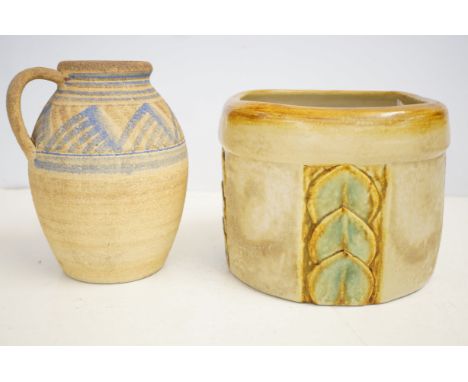 Denby stoneware jug & Denby planter 
