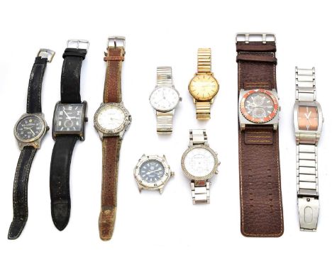 A selection of watches, to include a Tag Heuer watch numbered 964-013, a Michael Kors watch numbered MK-5353, a Timex Expedit