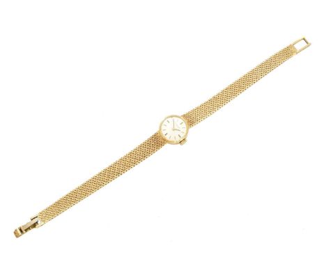 An 18ct gold Favre Leuba automatic wristwatch, the circular signed dial with baton hour markers, movement signed and numbered