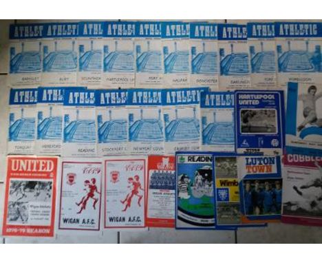 WIGAN ATHLETIC 1978-79 FIRST SEASON IN THE LGE HOME'S &amp; AWAY'S X 27