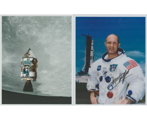 Space. Apollo X Collection. Thomas P Stafford Signed 10 x 8 inch colour photo. Colour photo showing CSM in lunar orbit. Apoll