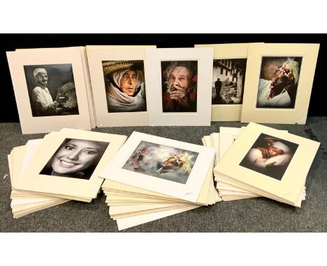 Jim Edmonson - a photographic archive collection including competition entries, mostly Cultural portrait studies, mounted not