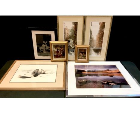 Picture &amp; Prints - John R Burrows, by and after, On Wilton Wold, Milner Wood, signed, ltd print, 1/5, 33cm x 23cm;  other