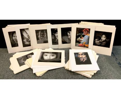 Jim Edmonson - a photographic archive collection including competition entries, mostly Cultural portrait studies, mounted not