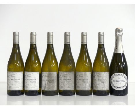 + VAT 6 bts Knightor Madeleine Angevine 2015 bs 1 bt Knightor Classic Cuvée Brut Sparkling Wine Above 7 bottles. PLEASE NOTE:
