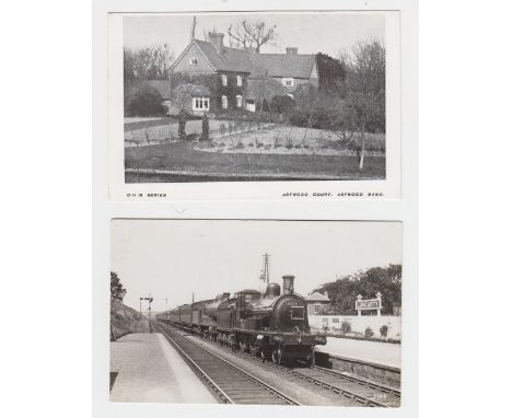 Postcards, Worcestershire/Railways, Astwood Bank, a collection of 7 printed cards inc. School, street scenes, houses etc, fou