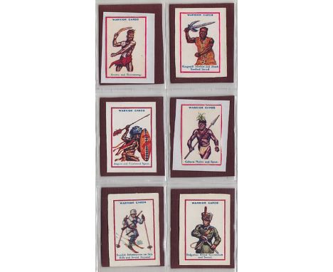 Trade cards, L. Youdell Collection, Thomson, Warriors & Their Weapons, 'K' size (77/80, missing Guiana, Italian Alpine Soldie