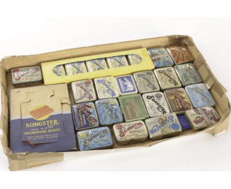 Needle tins: Twenty-three Songster and a pack of long-playing needles (24)  