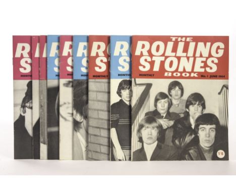 The Rolling Stones Monthly Magazines: original 1964 issues No1 to 11 in excellent condition  