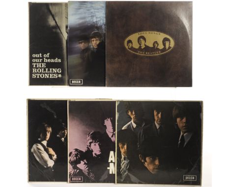 The Rolling Stones / The Beatles: thirteen albums, various years and conditions  