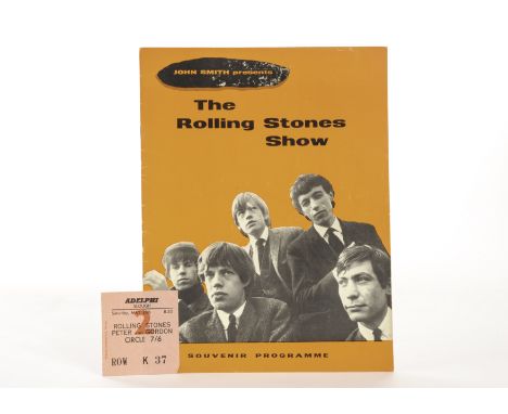 The Rolling Stones: Original concert programme for their UK May 1964 UK tour very good condition sold with ticket stub for th