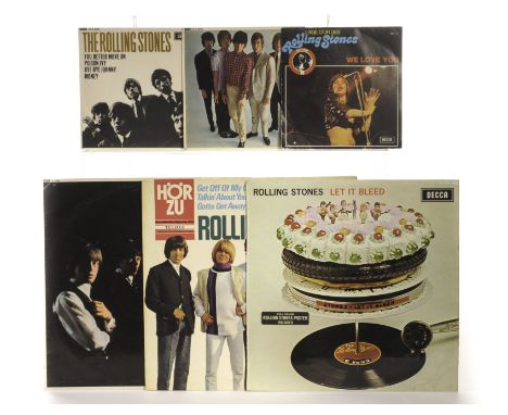 The Rolling Stones: twenty one albums, singles and EPs, UK and foreign issues including Out Of Our Heads and Bravo - German, 