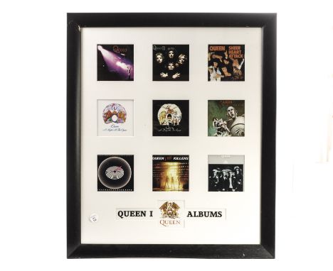 Queen: two framed and glazed posters, ‘Queen Two’ with facsimile signatures of Roger Taylor, Brian May, John Deacon: Freddie 