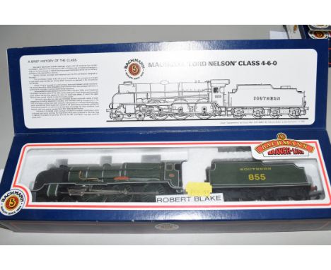 Boxed Bachmann 00 gauge 31-404 Lord Nelson "Robert Blake Maunsell" Southern green No 855 locomotive