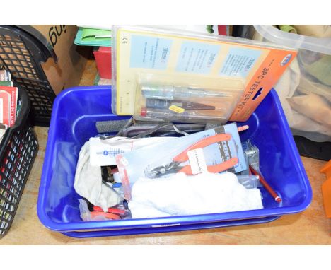 Small box containing model railway and other tools