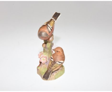 A Royal Worcester porcelain model, Chaffinches, 13cm high