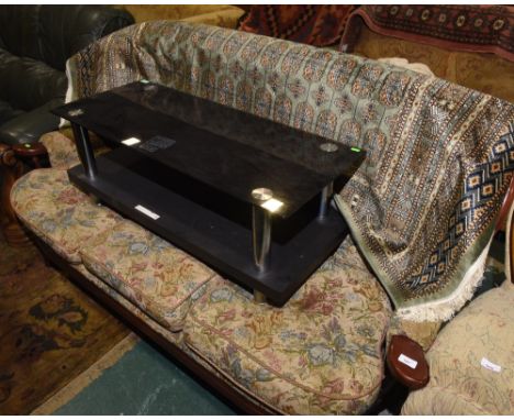 A three seater sofa; tog. with a tv stand
