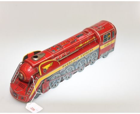 A Japanese Modern Toys tin plate train model