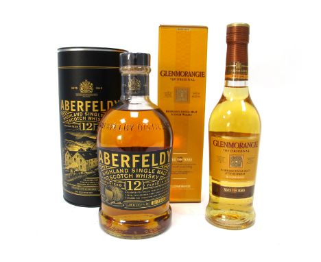 Whisky - Aberfeldy Highland Malt Scotch Whisky 12 years Old, batch number 2905 limited bottling, 700ml, 40% Vol., boxed; Glen