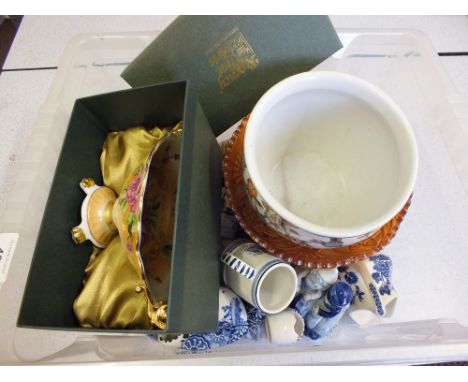 A Copeland Spode Italian bowl, Delft and other china and glass