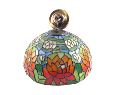 A pair of Tiffany style lamp shades