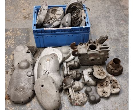 A collection of R.E., AJS/Matchless and BSA engine cases